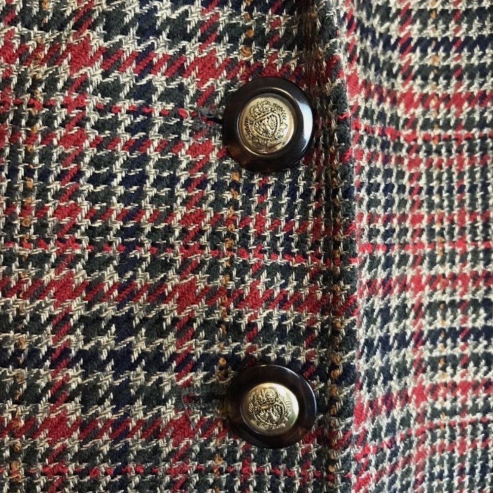 Pendleton Vintage Single Breasted Plaid Field Bla… - image 5